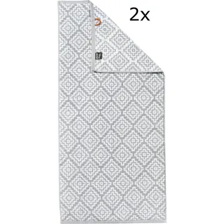 Done. Daily Shapes Boho Handtuchset 2 St. weiß