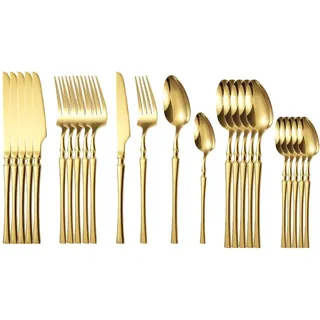 24-teiliges Besteck-Set MO-26410 - Golden KP26410 - Gold