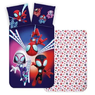 BrandMac Spiderman Spidey Dark Kinder Bettbezug 100×135 cm, 40×60 cm