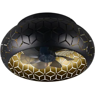 Trio Bidar 3 Ø 50 cm gold/schwarz