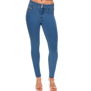 Freddy Shapingleggings "NOW Skinny" mit Lifting & Shaping Effekt, light blau, gelb