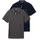 Doppelpack Poloshirt Basic mit Logo Print