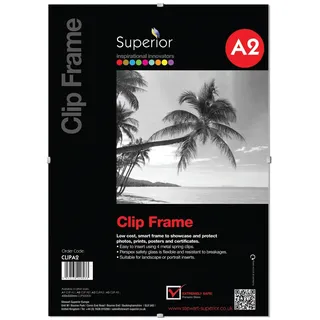 Stewart Superior A2 Clip-Rahmen mit Perspex-Sicherheitsglas