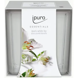 ipuro Essentials white lily Duftkerze 125 g weiß