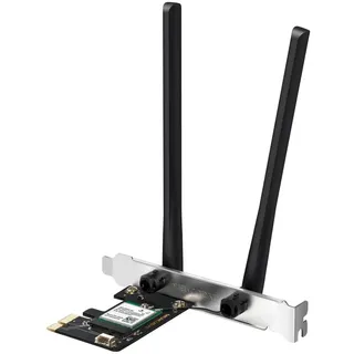 Mercusys MA80XE TP-Link WiFi 6 WLAN-Karte PCIe AX3000Mbps, Bluetooth 5.3, Dual-Band (5 GHz/2,4 GHz), Intel Wi-Fi 6E, WPA3, MU-MIMO, OFDMA, WLAN-Karte PC, Festplatte, Windows 11/10, Wi-FI 6 AX3000