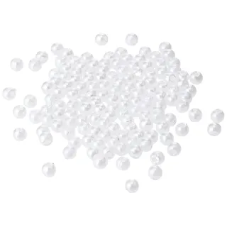 efco – Wachs Perlen, Kunststoff, weiß, Blickdicht, 3 mm Durchmesser, 125-piece