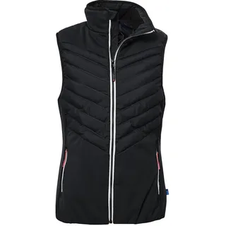 killtec Damen KOW 33 WMN QLTD VST Steppweste/Weste mit Stehkragen, schwarz blau, 42