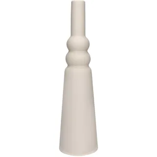 Bloomingville Moderne skulpturale Steingut-Vase mit Latexglasur, Taupe, 28,6 cm H