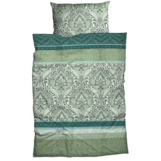 Casatex Bettwäsche Verena 155 x 220 cm Biber Salbei