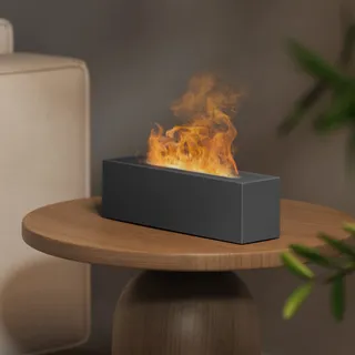 Ankrs Aroma Diffuser mit Flammeneffekt, 200ml Ätherische Öle Diffuser mit 2 Farbe Licht, Luftbefeuchter Humidifier DuftöL Diffuser Duftlampe für Kinder, Zuhause Büro, Raumduft oder Yoga