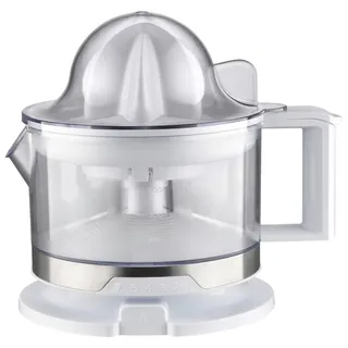 Silva Homeline Zitronenpresse , Weiß , Kunststoff , 0,5 l , 20.5x18.5x15.7 cm , abnehmbarer Deckel, Auffangbehälter, Saftbehälter, Richtungswechsel-Funktion, geräuscharm, einfache Reinigung , Küchenzubehör, Küchenhelfer, Küchenpressen