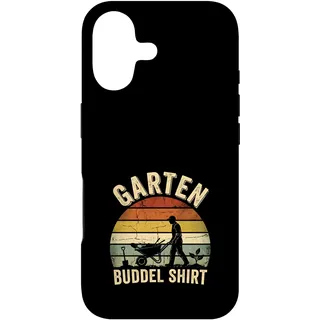 Hülle für iPhone 17 Garten Buddel Spruch Gärtner Schubkarre Retro Sonnenaufgang
