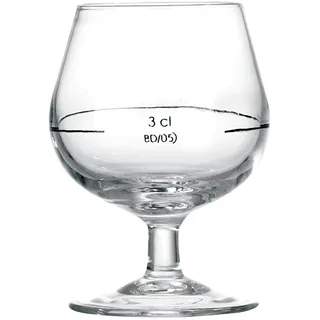 Arcoroc COÑAC Set 12 Cognac Glas 15cl, Marke 3cl, Einfarbig