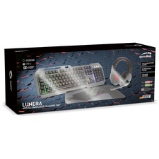 Bild von Lunera 4in1 Illuminated Gaming Set, schwarz, USB, DE (SL-670305-BK)