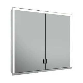 Royal Lumos Spiegelschrank für Wandvorbau, 2 lange Türen, 80x73.5cm 14302172303