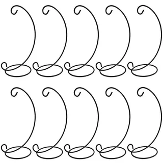 DaskFire Weihnachtsdekoration, Display-Ständer, 10 Stück, Eisen-Hängeständer, Regalhalter für Glaskugel, Luftpflanzen, Terrarium, Hexenkugel und Heim-Hochzeit, Halloween-Dekoration