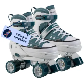 Hudora Roller Skates Gr. 28-31, Inline-Skates & blau/weiß, Sneaker-Look