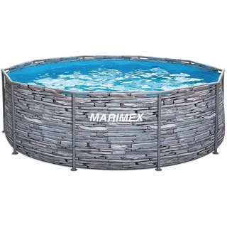 Aufstellpool Florida Pool 366 x 99 cm m ohne Zubehör - Steinoptik - Grau