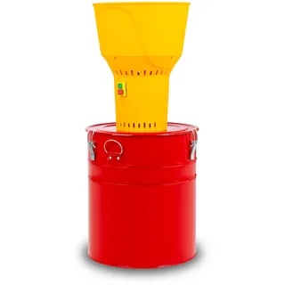 Eberth Elektrische Getreidemühle mit Starkem 1100 Watt Elektromotor und 52 Liter Eimer, Durchsatzmenge 300 kg/h