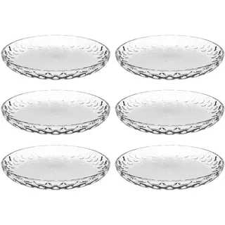 LEONARDO Dessertteller »Cucina Optic« Glas, • 18 cm, farblos