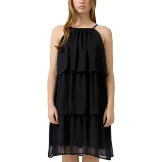 QS Knielanges Chiffonkleid mit Volants