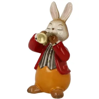 GOEBEL Figur Hase - Eifriger Trompeter Bunt