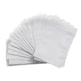 Mini Flachbeutel Papier, 100 Stück: Papiertüten Weiß, Tüten Klein, Geschenktüte für Samen, Süßigkeiten & Gastgeschenke, Papierbeutel zum Befüllen, Samentütchen, Papiertütchen Flach, 5,3 x 7,8 cm