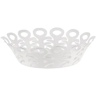 Alessi Korbschale Vimini 22cm Edelstahl Epoxi. Weiss