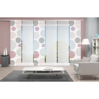 VISION S Schiebegardine Paneelwagen 60 x 260 cm rosa 6 Stk.