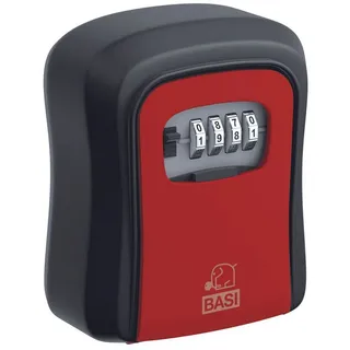 BASI 2101-0000-1114 SSZ 200 Schlüsseltresor Zahlenschloss Schwarz, Rot