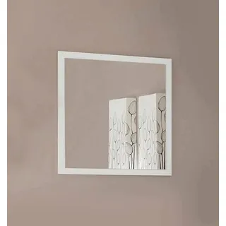 Dmora - Spiegel Rino, Badezimmerspiegel, 100 % Made in Italy, 60 x 2 x 60 cm, glänzend weiß