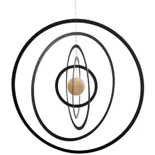 Flensted Mobiles Science Fiction, Nature Mobile, Stahl, braun/schwarz, 24x24 cm