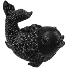 Bild Teichfigur mit Speierfunktion Fisch Bronze
