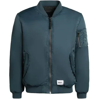 khujo Bomberjacke "Bomberjacke Adon" ohne Kapuze Leichte Winterjacke in Shiny-Optik, petrol blau