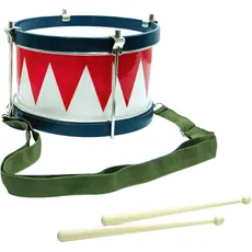 Clifton Spielzeug-Musikinstrument »Kindertrommel blau/weiß/rot«, mit Kinderlieder CD, bunt