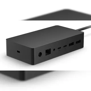 Microsoft Surface Dock 2 (Docking Port, Dockingstation - USB Hub, Schwarz