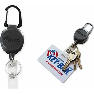 KEY-BAK - Retraktor SIDEKICK ID Badge und Schlüsselrolle - Weiß