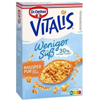 Dr. Oetker Vitalis Knusper pur weniger süß weniger Zucker 1500g