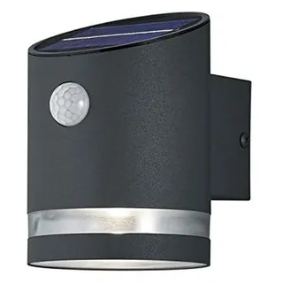 Trio Außenwandleuchte Kunststoff 9x13 cm inkl. 3 Watt LED, Bewegungsmelder anthrazit