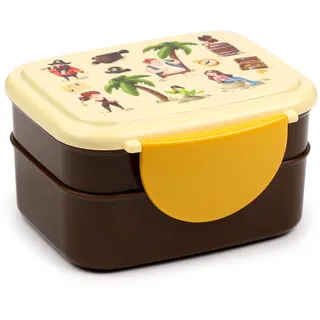 Bento-Lunchbox mit Besteck und Clipverschluss - Piraten - Jolly Rogers