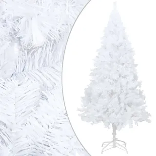 The Living Store Künstlicher Weihnachtsbaum mit Dicken Zweigen Weiß 120 cm PVC - Weiß