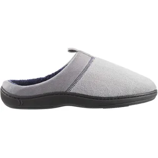 Isotoner Men's Jared Slip on Slipper, Microterry Ash, 10/11 UK