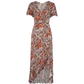 LASCANA Maxikleid Druckkleid Mehrfarbig 40