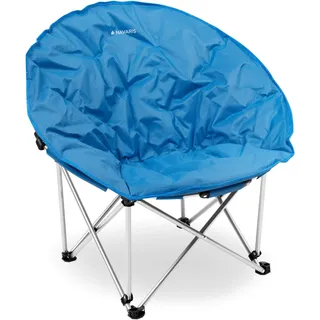 Navaris Moon Chair Faltsessel rund - XXL Camping Stuhl Outdoor Klappstuhl - Campingstuhl mit Tasche - Angelstuhl Falt Sessel - Klappsessel div. Farben