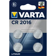 VARTA LITHIUM Coin CR2016 3V Knopfzellen Batterien Blister mit 4 Stk.