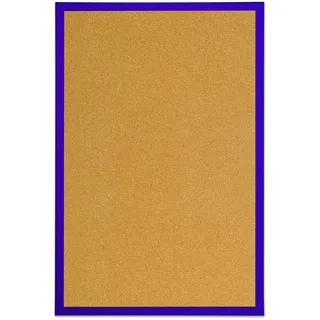 Bi-Office Kork Pinnwand, Korktafel mit Violettem MDF Rahmen, 40 x 30 cm