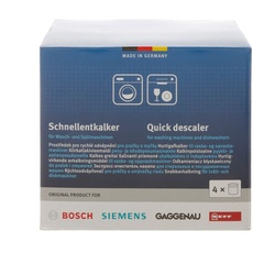 Bosch, Siemens, Neff, Gaggenau Entkalker Schnellentkalker für Waschmaschinen und Spülmaschinen 00311923 (4x)