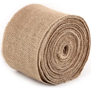 10m Vintage Hessian Jute Sackleinen Stoffbandtisch Läufer DIY Decor (10 cm)