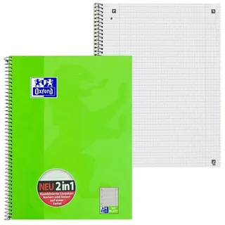 Oxford Oxford, Heft + Block, Collegeblock A4+ Lineatur: liniert/kariert Grammatur: 90 g/m2