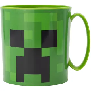 390 ML BPA FREIER PLASTIKBECHER MIKROWELLENGEEIGNET | MINECRAFT CREEPER GREEN